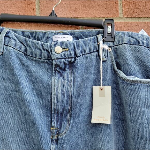 Good American Good Boy Jeans BLUE941 Wash size 18 - Picture 4 of 7